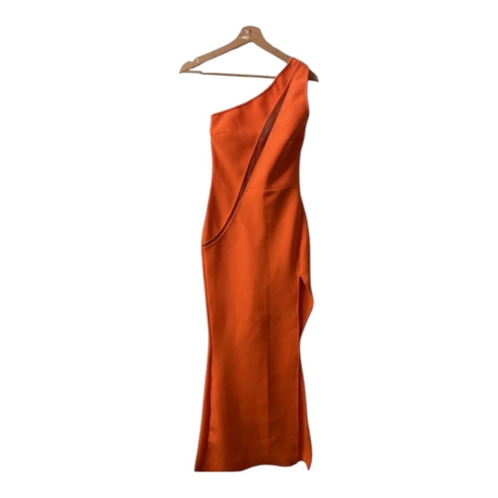 Fashion Nova‎ Sloan Orange Bandage Maxi Dress – NWT Size S - Picture 2 of 12
